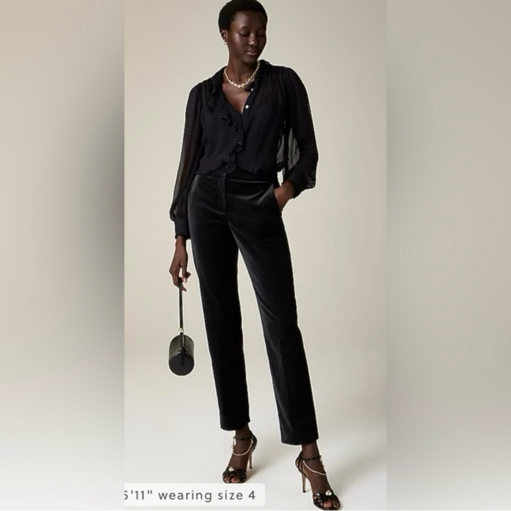 J.Crew Kate slim-fit pant in velvet